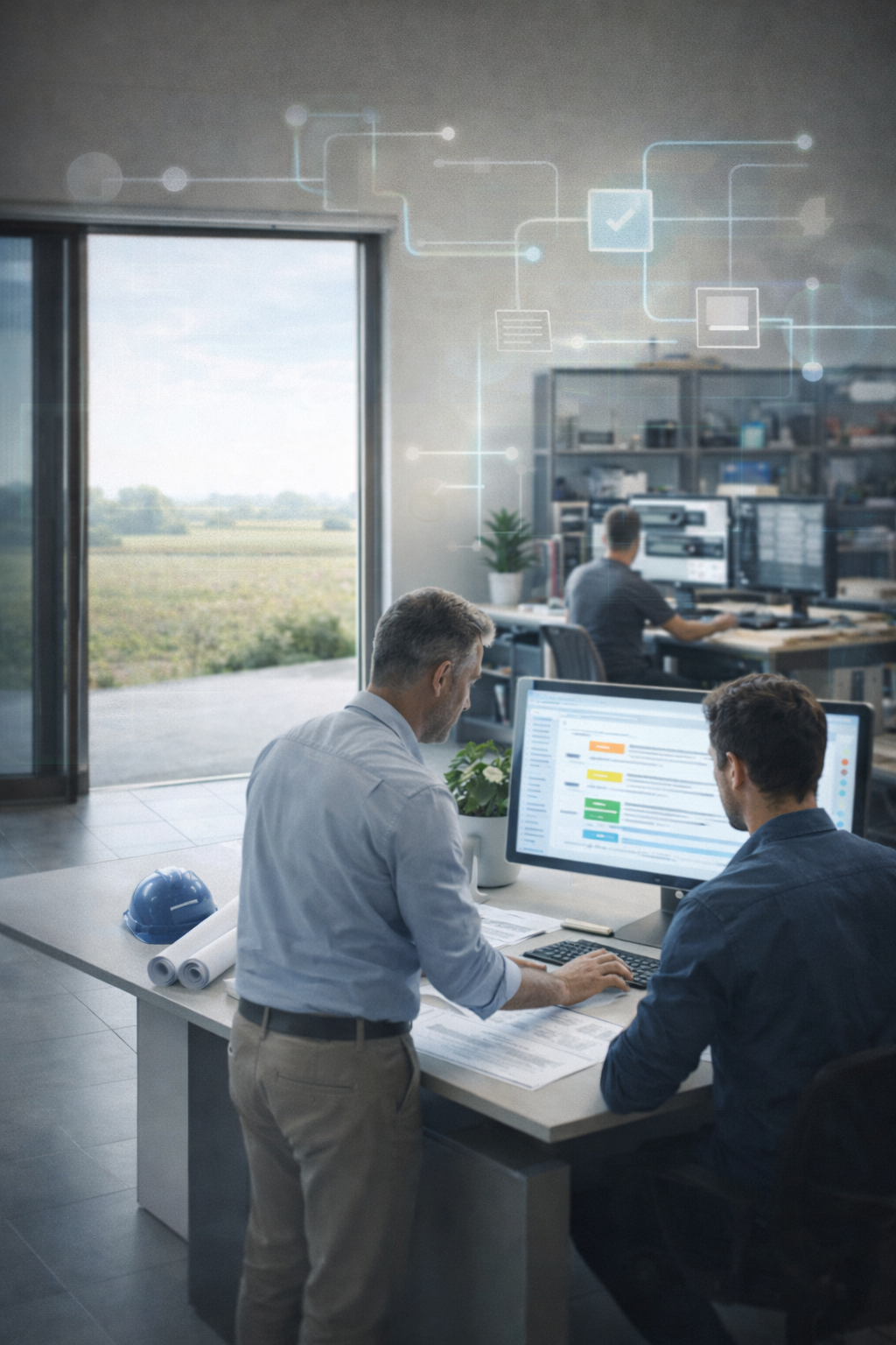 Azienda locale in contesto produttivo o ufficio